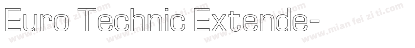 Euro Technic Extende字体转换